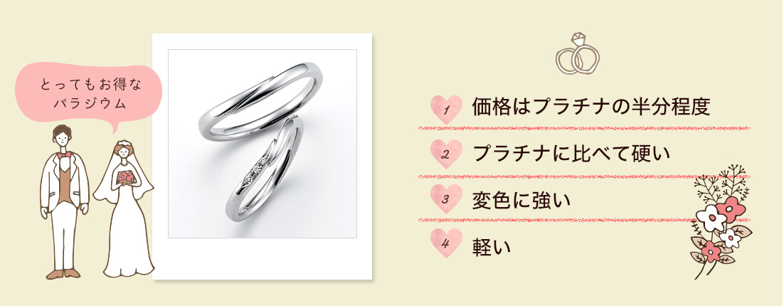 パラジウムリングのメリット